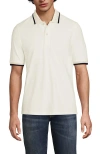 Lands' End Short Sleeve Comfort-first Mesh Polo Shirt In Egret White