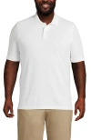 Lands' End Short Sleeve Comfort-first Mesh Polo Shirt In White