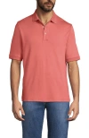 Lands' End Short Sleeve Cotton Supima Polo Shirt In Red
