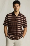 Lands' End Short Sleeve Cotton Supima Polo Shirt In Brown