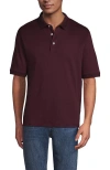 Lands' End Short Sleeve Cotton Supima Polo Shirt In Black