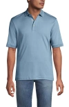 Lands' End Short Sleeve Cotton Supima Polo Shirt In Blue