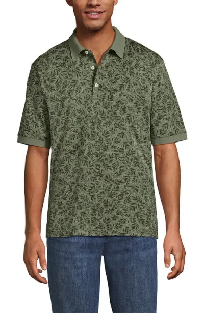 Lands' End Short Sleeve Cotton Supima Polo Shirt In Green