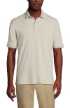 Lands' End Short Sleeve Cotton Supima Polo Shirt In Neutral