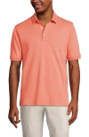 Lands' End Short Sleeve Cotton Supima Polo Shirt In Orange