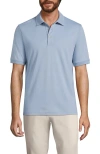 Lands' End Short Sleeve Cotton Supima Polo Shirt In Pale Slate Blue