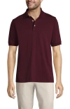 Lands' End Short Sleeve Cotton Supima Polo Shirt In Royal Burgundy