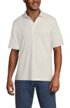 Lands' End Short Sleeve Cotton Supima Polo Shirt In White