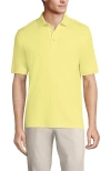 Lands' End Short Sleeve Cotton Supima Polo Shirt In Yellow