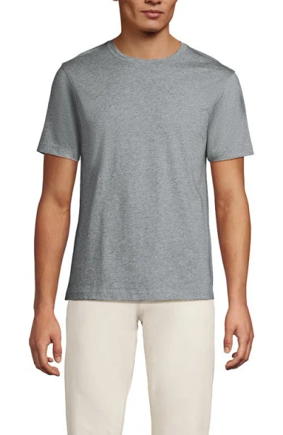 Lands' End Short Sleeve Cotton Supima Tee In Brown