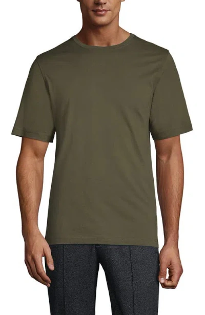 Lands' End Short Sleeve Cotton Supima Tee In Green