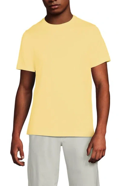Lands' End Short Sleeve Cotton Supima Tee In Yellow