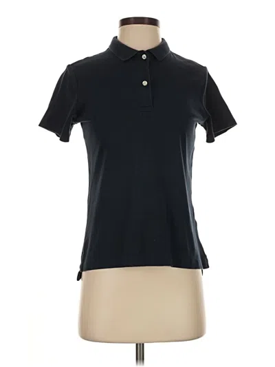 Pre-owned Lands' End Short Sleeve Polo Shirt In Black
