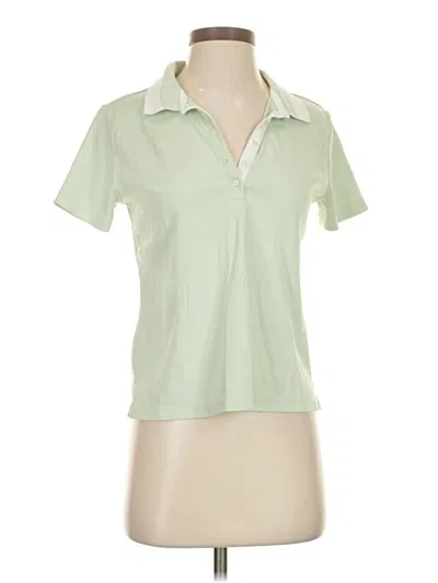 Pre-owned Lands' End Short Sleeve Polo Shirt In Green