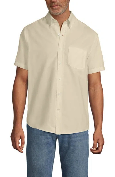Lands' End Short Sleeve Sail Rigger Shirt In Neutral