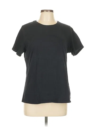 Pre-owned Lands' End Short Sleeve T-shirt In Black