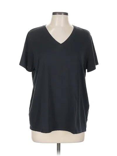 Pre-owned Lands' End Short Sleeve T-shirt In Black