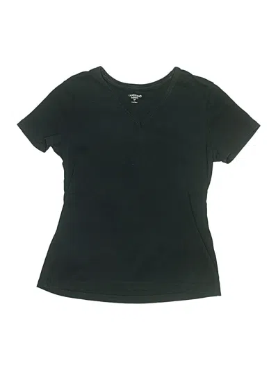 Pre-owned Lands' End Kids'  Short Sleeve T-shirt In Black