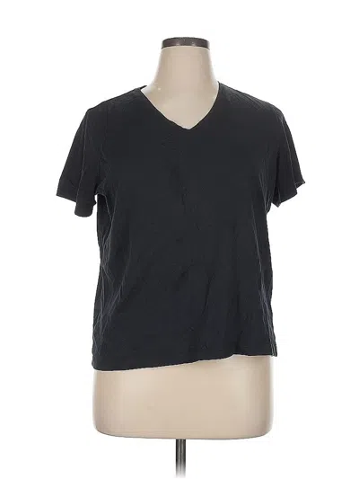 Pre-owned Lands' End Short Sleeve T-shirt In Black
