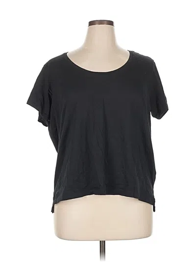 Pre-owned Lands' End Short Sleeve T-shirt In Black