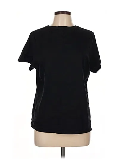 Pre-owned Lands' End Short Sleeve T-shirt In Black