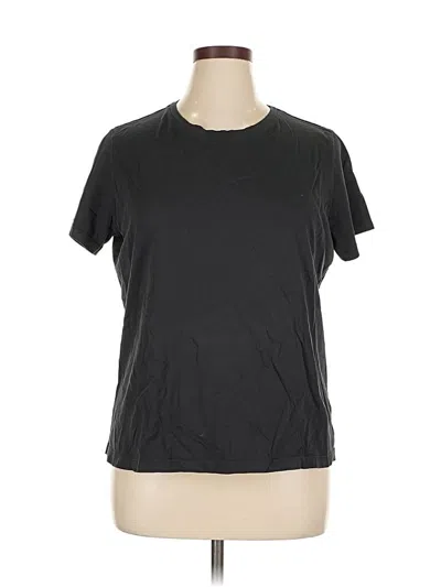 Pre-owned Lands' End Short Sleeve T-shirt In Black