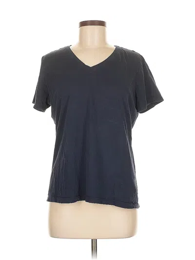 Pre-owned Lands' End Short Sleeve T-shirt In Blue