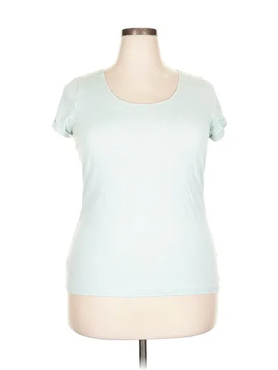 Pre-owned Lands' End Short Sleeve T-shirt In Blue