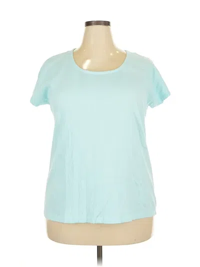 Pre-owned Lands' End Short Sleeve T-shirt In Blue