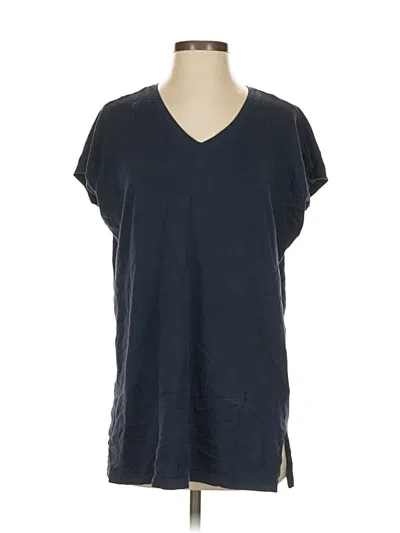 Pre-owned Lands' End Short Sleeve T-shirt In Blue