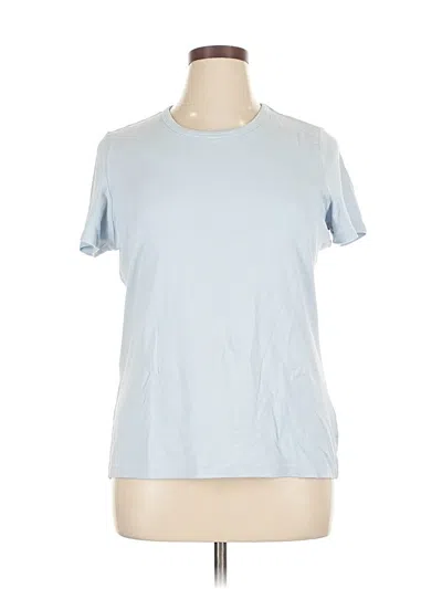 Pre-owned Lands' End Short Sleeve T-shirt In Blue