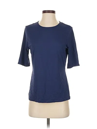 Pre-owned Lands' End Short Sleeve T-shirt In Blue