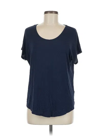 Pre-owned Lands' End Short Sleeve T-shirt In Blue