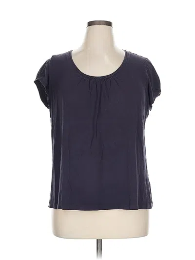 Pre-owned Lands' End Short Sleeve T-shirt In Blue