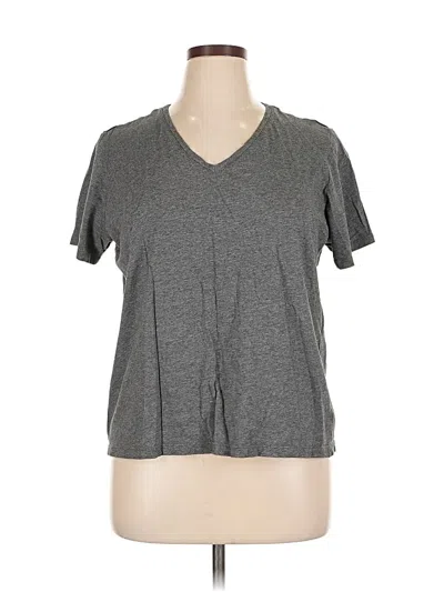 Pre-owned Lands' End Short Sleeve T-shirt In Gray