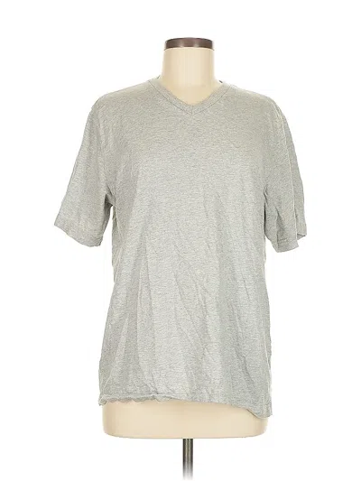 Pre-owned Lands' End Short Sleeve T-shirt In Gray