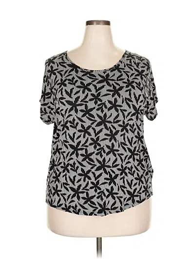 Pre-owned Lands' End Short Sleeve T-shirt In Gray