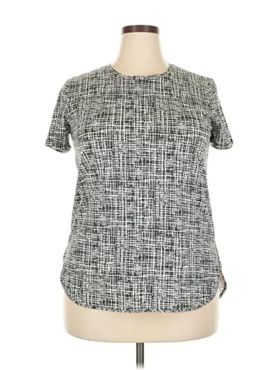 Pre-owned Lands' End Short Sleeve T-shirt In Gray