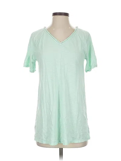 Pre-owned Lands' End Short Sleeve T-shirt In Green