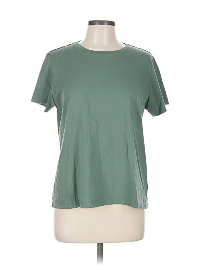 Pre-owned Lands' End Short Sleeve T-shirt In Green