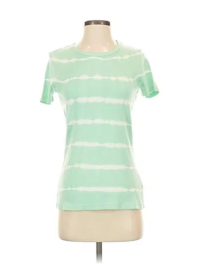 Pre-owned Lands' End Short Sleeve T-shirt In Green