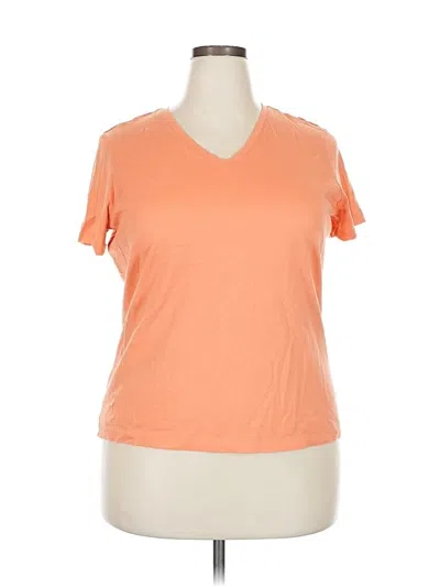 Pre-owned Lands' End Short Sleeve T-shirt In Orange