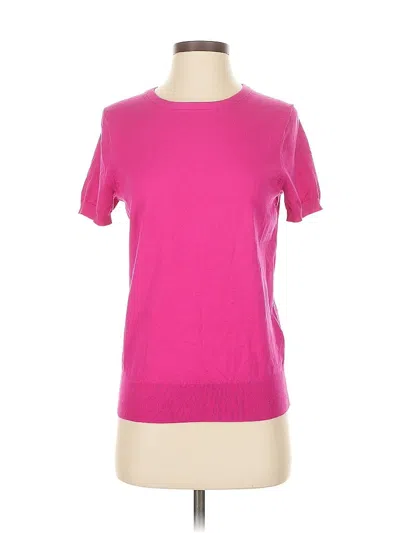 Pre-owned Lands' End Short Sleeve T-shirt In Pink