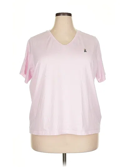 Pre-owned Lands' End Short Sleeve T-shirt In Pink