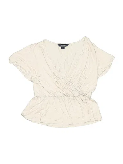 Pre-owned Lands' End Kids'  Short Sleeve T-shirt In Pink