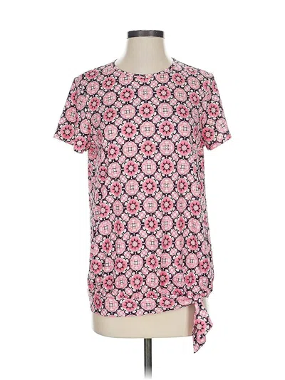 Pre-owned Lands' End Short Sleeve T-shirt In Pink