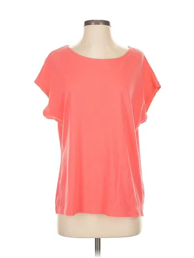 Pre-owned Lands' End Short Sleeve T-shirt In Pink