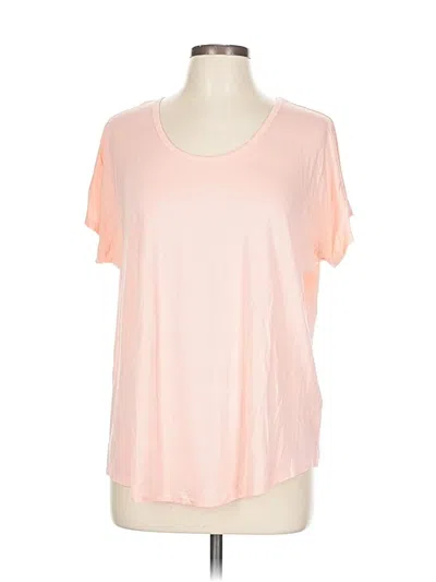 Pre-owned Lands' End Short Sleeve T-shirt In Pink