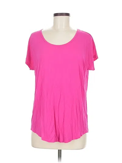 Pre-owned Lands' End Short Sleeve T-shirt In Pink
