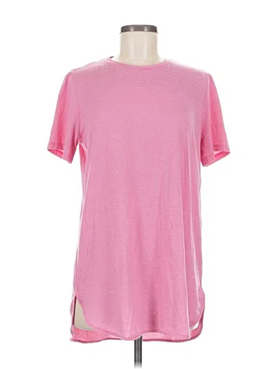 Pre-owned Lands' End Short Sleeve T-shirt In Pink